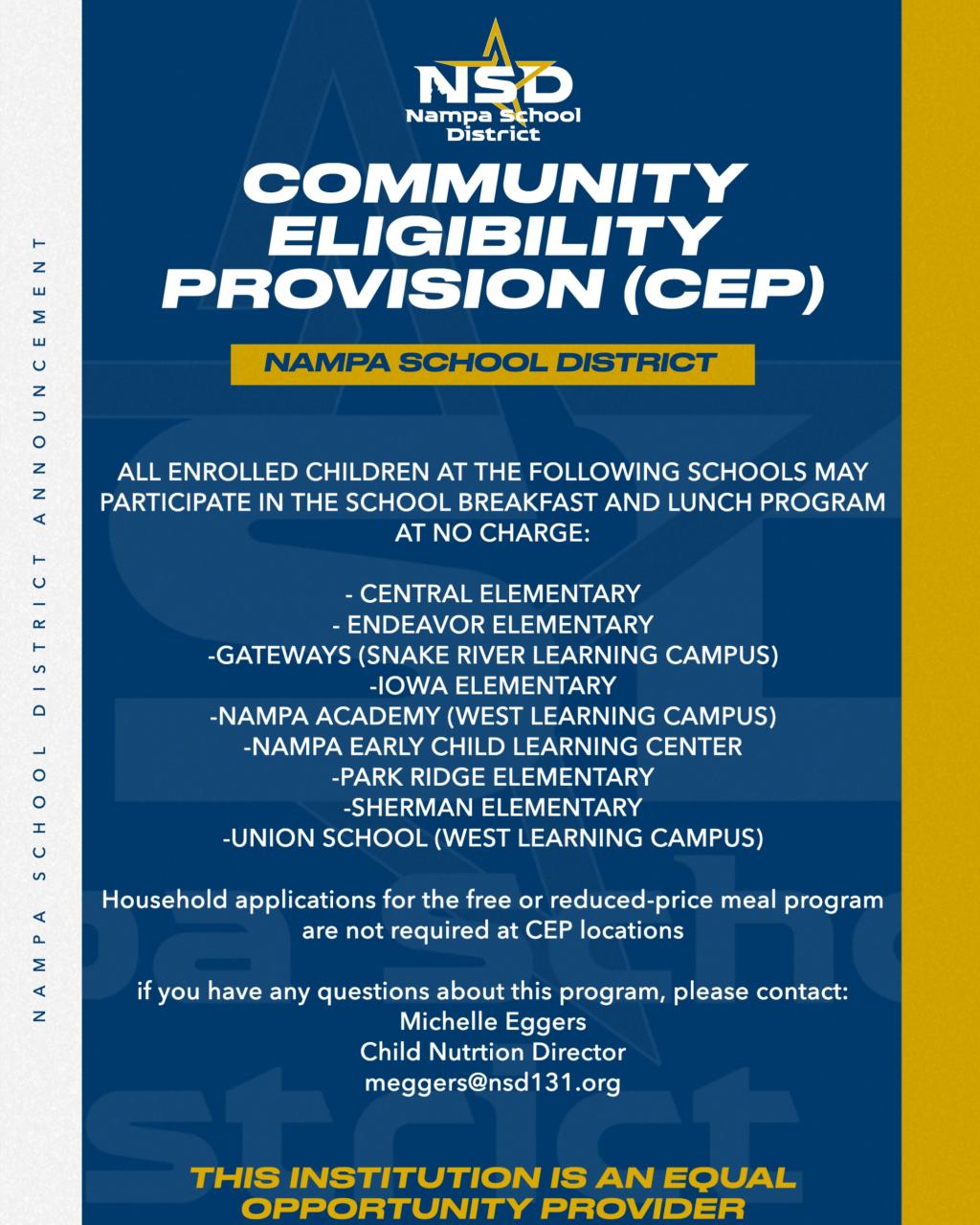 Community Eligibility Provisions